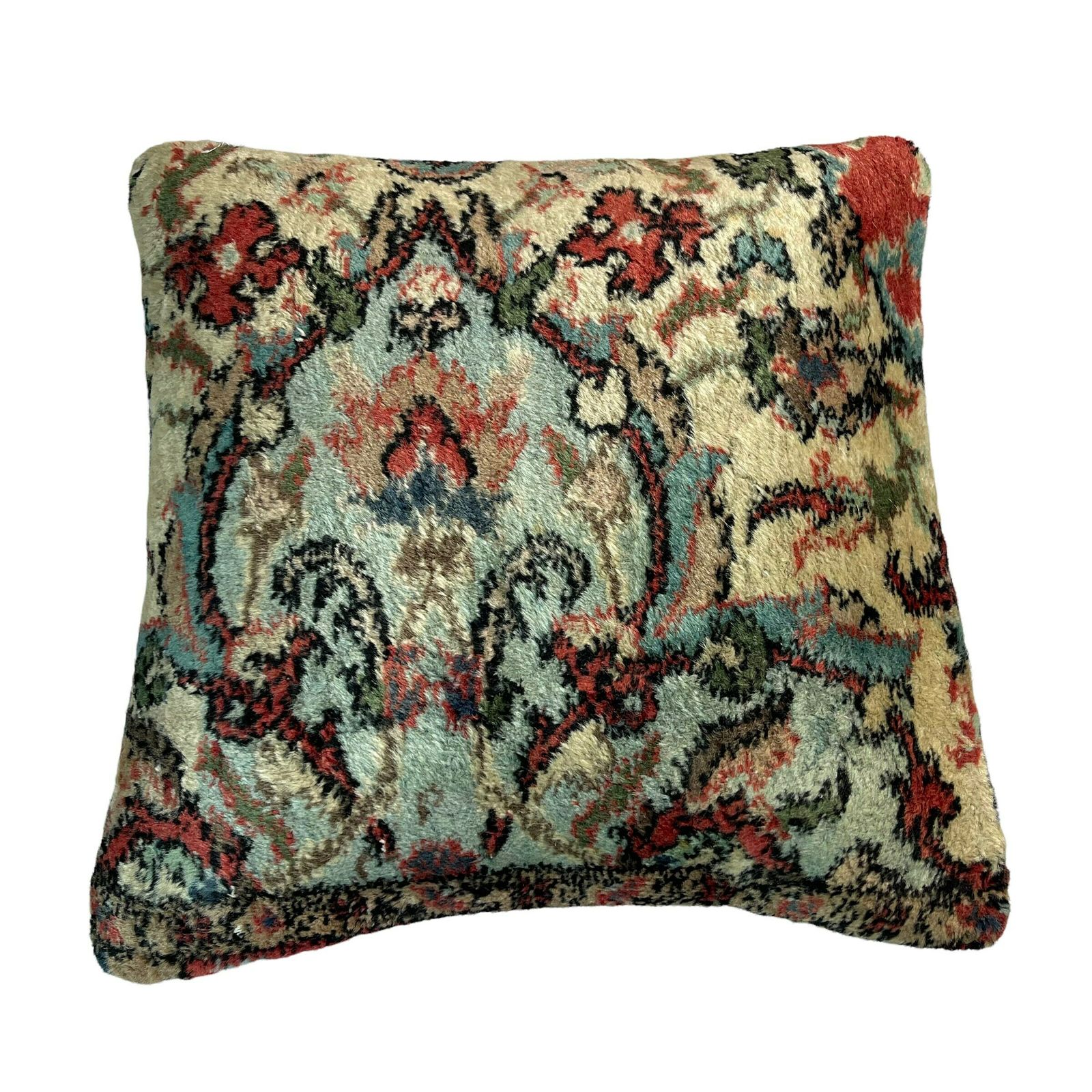photo furniture 18'' X 18'' Vintage Handgemaakte Tapijtkussenhoes, 45 X 45 Cm Decoratieve Tapijtkussenhoes, Grote Vintage Turkse Tapijtkussenhoes