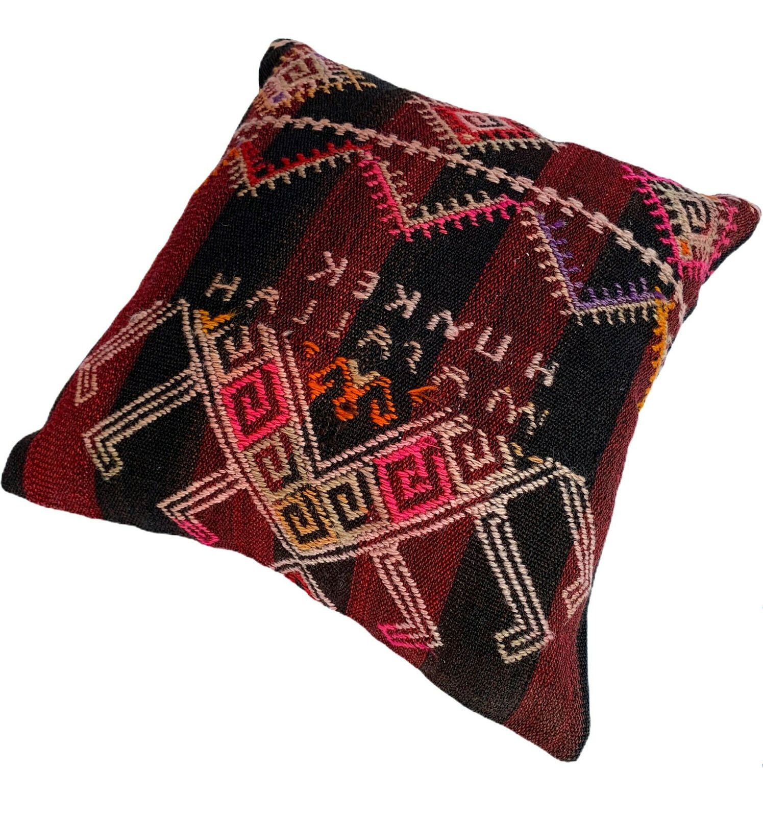 Kilim Pillow 14'x14' Kilim Pillows Kilim Pillow Cover Meditation Bench Kelim Teppich Boho 35x35 Cm Kilim Cushion Kilim Sofa Turkish Pillow photo 60.0