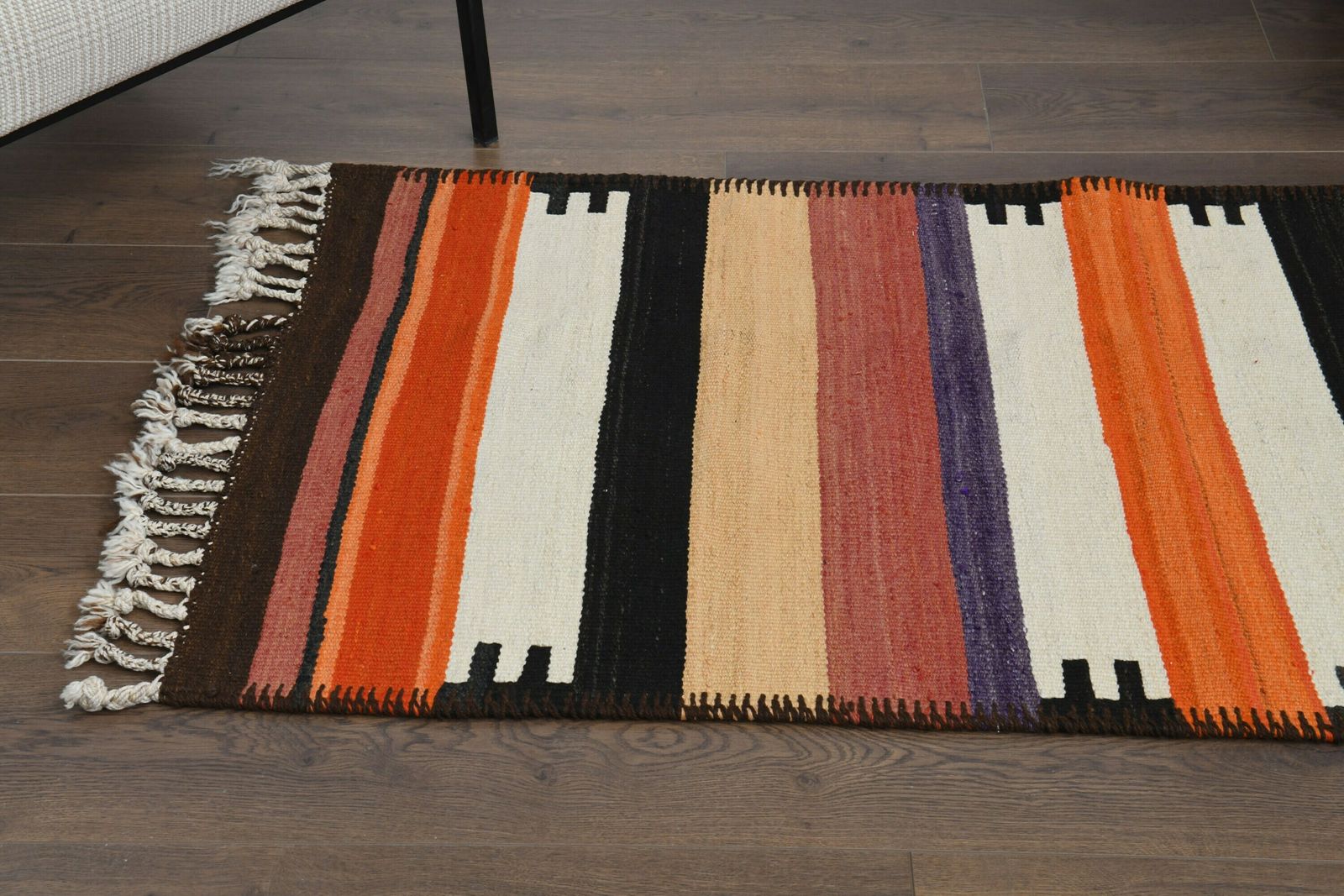 3x11 Vintage Turkish Kilim Runner Rug, Oushak Handmade Wool Flatweave, Art Deco Rugs, Farmhouse Decor, One Of A Kind, Bohemian, Ethnic photo 436.0