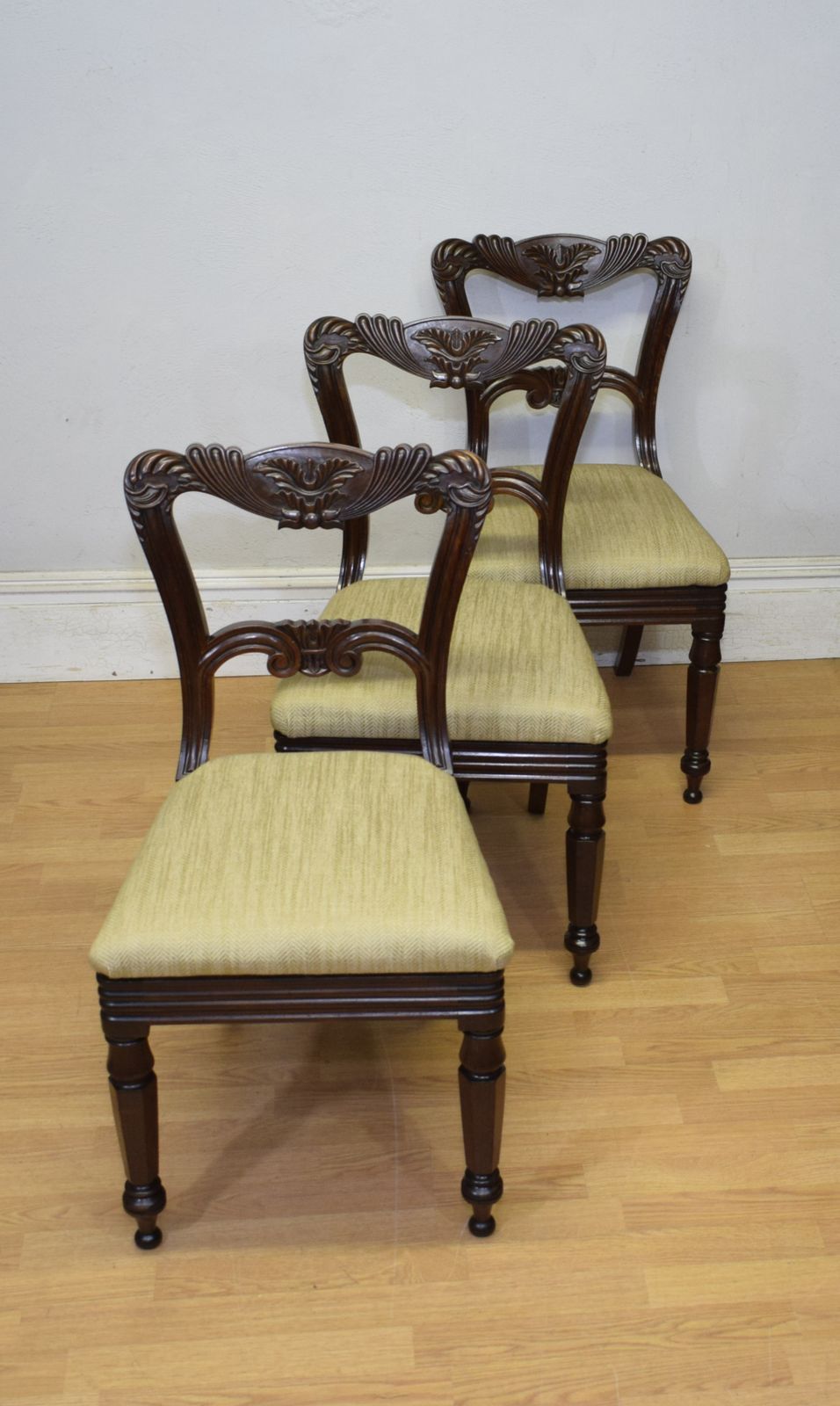 3 Regency Dining Chairs, 1800s photo furniture