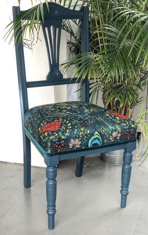 Georgian Dining Chairs, Traditionally Reupholstered And Revamped