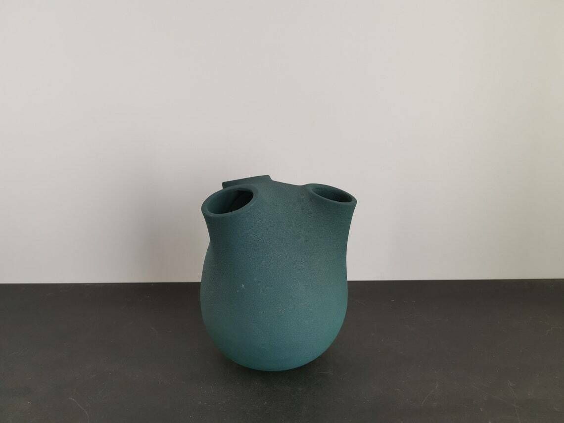 Contemporary Ceramic Vase, Asymmetrical Free Form / Organic Forms / Contemporary Ceramics photo for sale