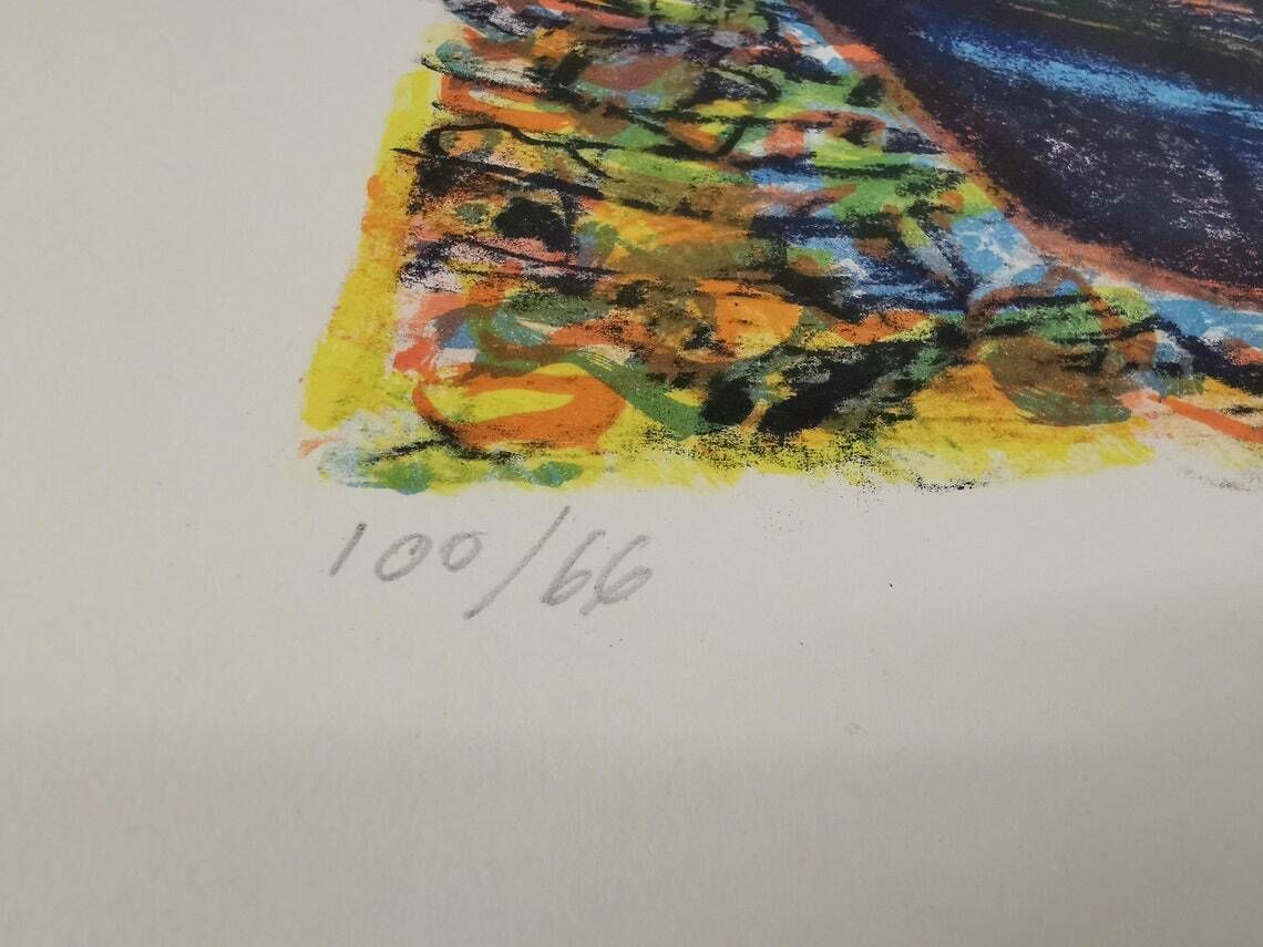 Numbered Lithograph Signed Stocker Hans / Art / 1960 / Modern Art / Collection / Mid Century / Vintage / Xxth Century photo furniture