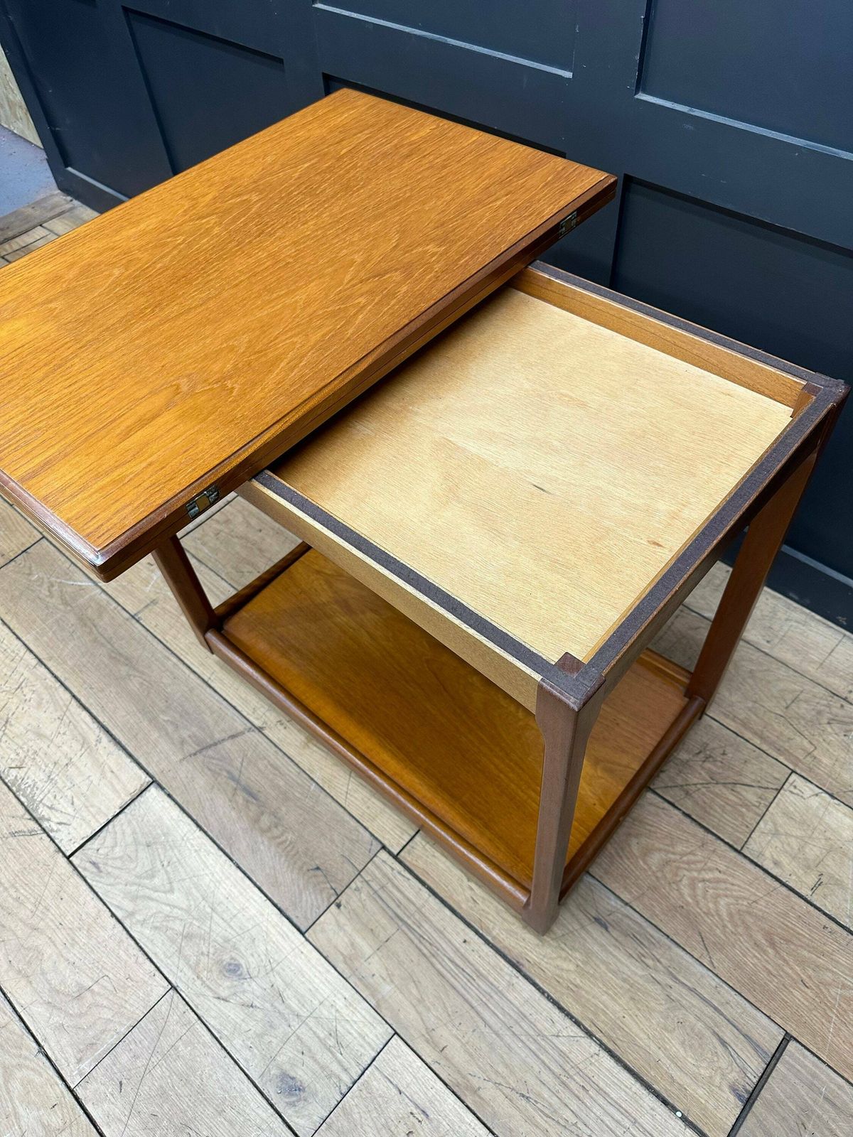 Retro Teak Trolley   Mid Century Serving Cart   Tea Cake Cocktail Trolley photo buy
