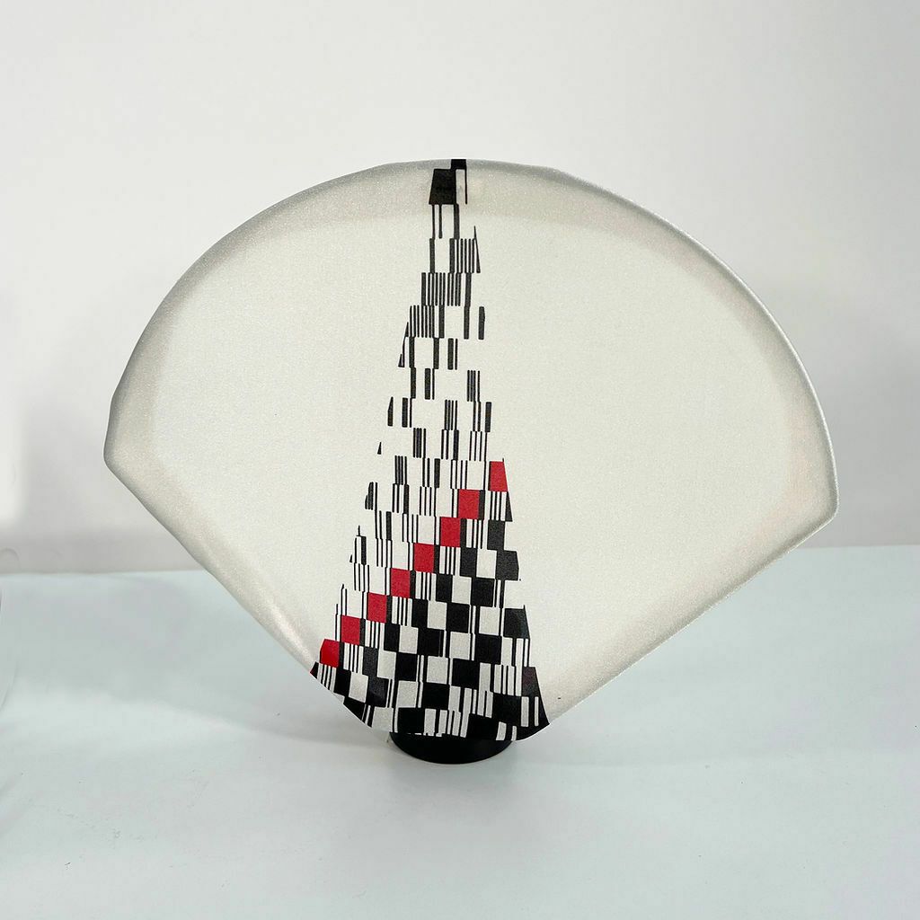 Pair Of Table Lamps With 80s Print From Zilo G, 1980s photo Lighting