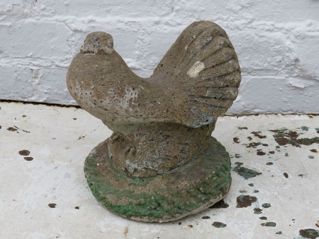 Vintage English Weathered Garden Dove Ornament photo buy