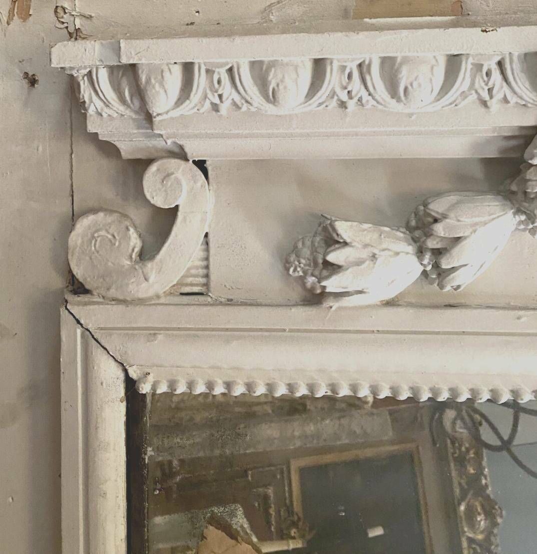 Napoleon III Style Mirror In Carved Wood And Stucco 19th Century photo Home Decor