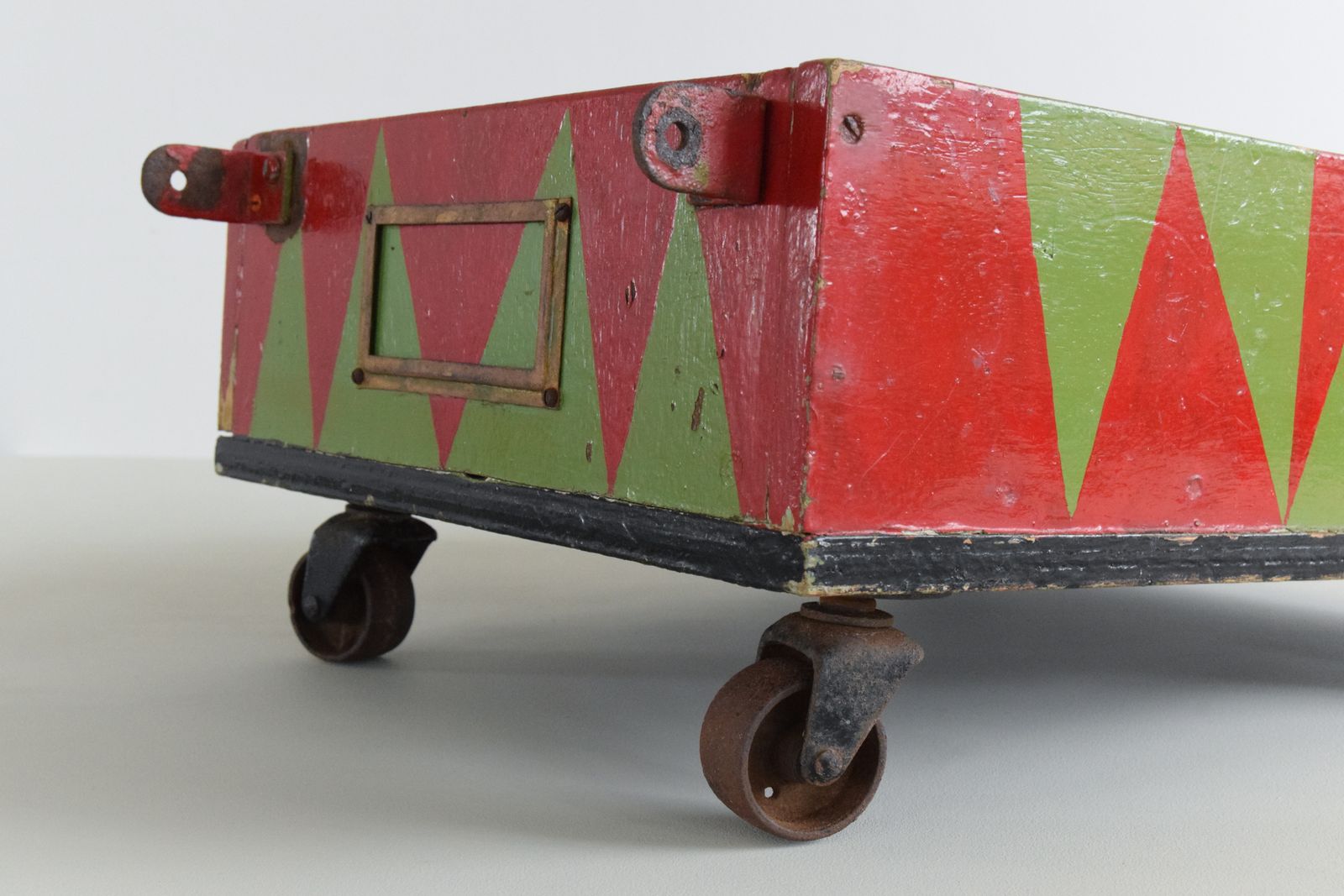 Vintage Handmade Wooden Toy Trailer photo buy