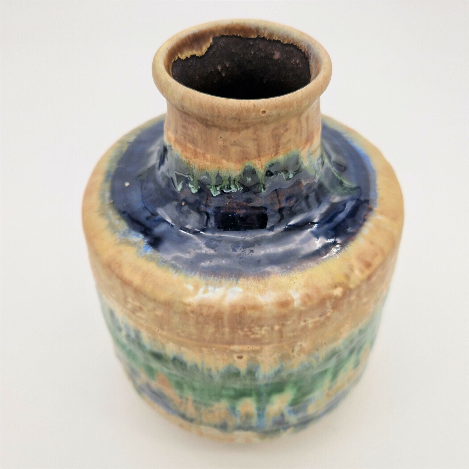 Vintage Ceramic Vase From Karlsruhe Majolika By F. Glatzle. 1973 photo furniture