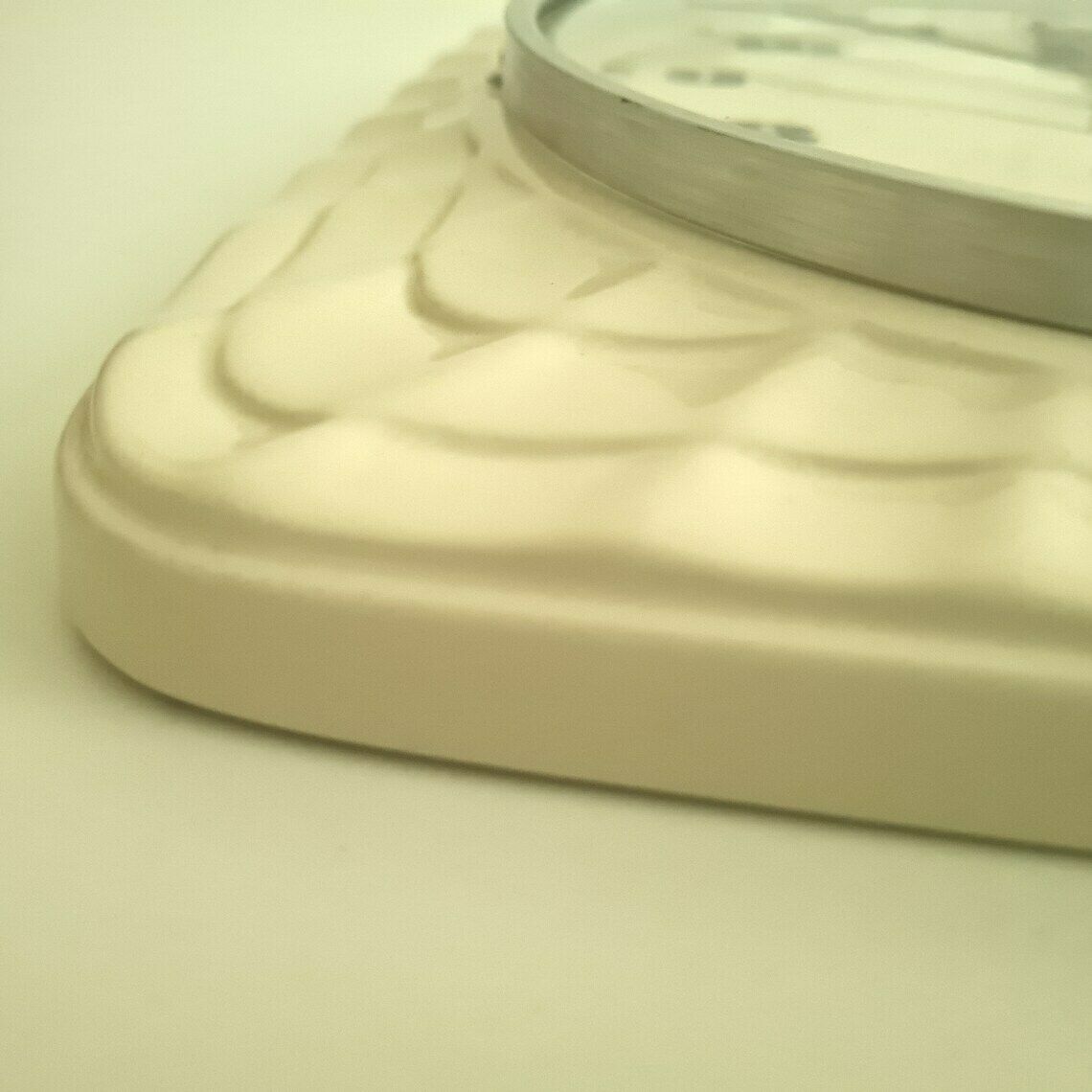 Vintade Ceramic Mid Century Diehl Electronic Wall Clock Germany 70s photo vintage