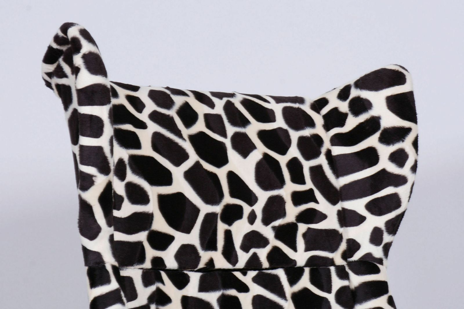 Restored Wingchair, Miroslav Navratil, Imitation Giraffe Fur, Czechia, 1950s photo 1100.0