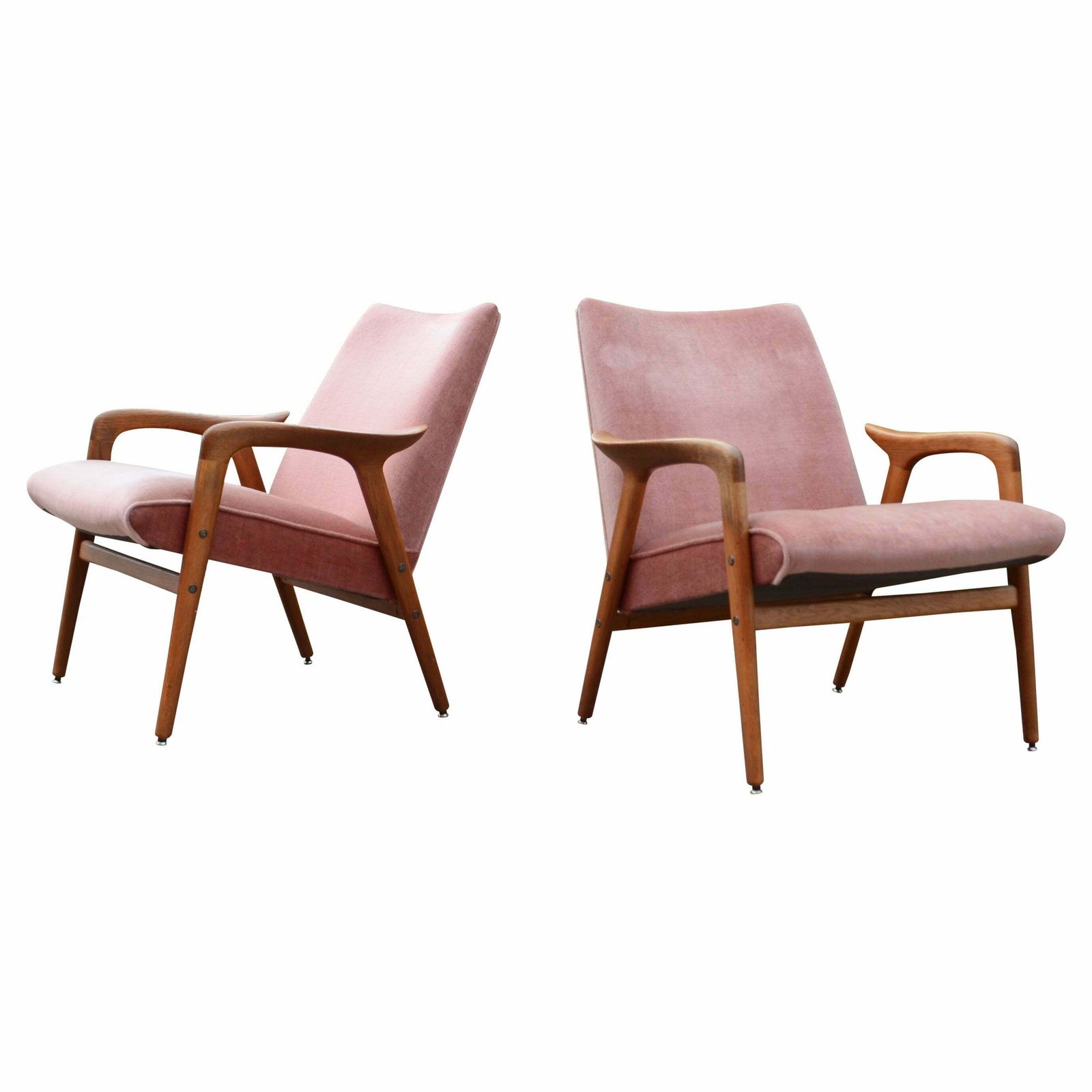 Yngve Ekström Modell Lästo Swedese Cherry Blossom Easy Lounge Chair Oak Set Of 2