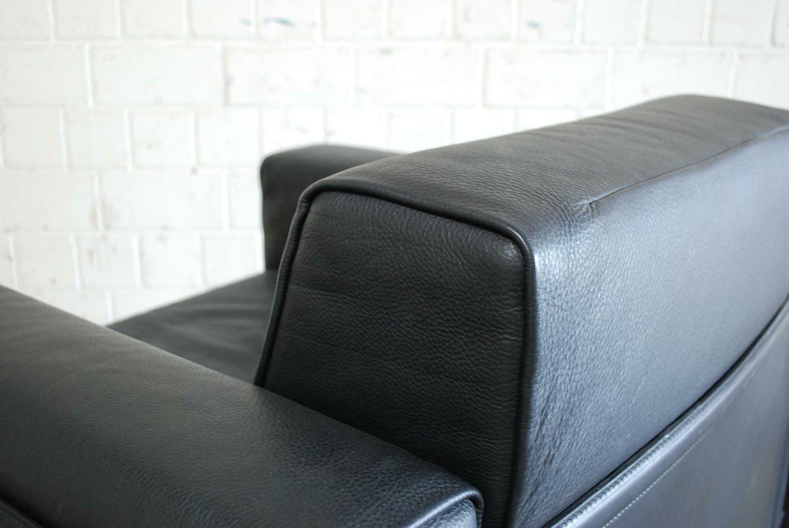 photo vintage Matteo Grassi Korium Leather Armchair Or Chair Korium By Tito Agnoli
