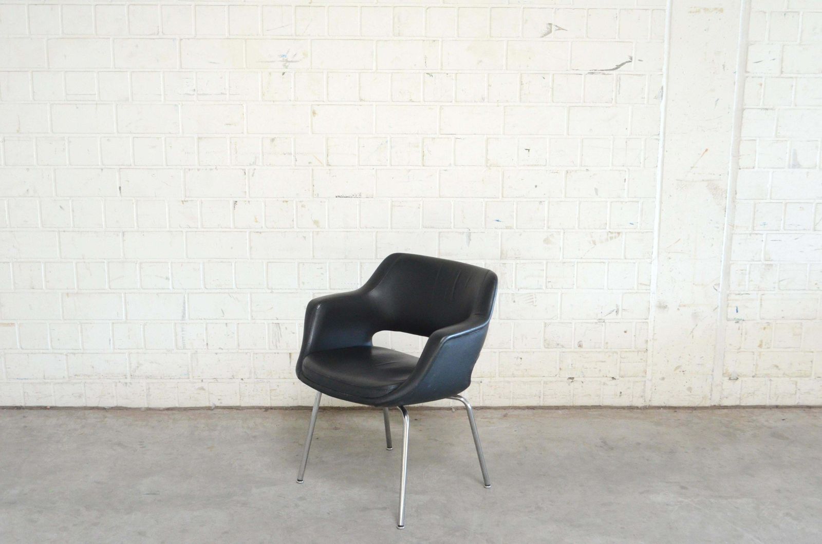 Olli Mannermaa Set Of 4 Leather Kilta Chair By Eugen Schmidt & Cassina Martela photo buy