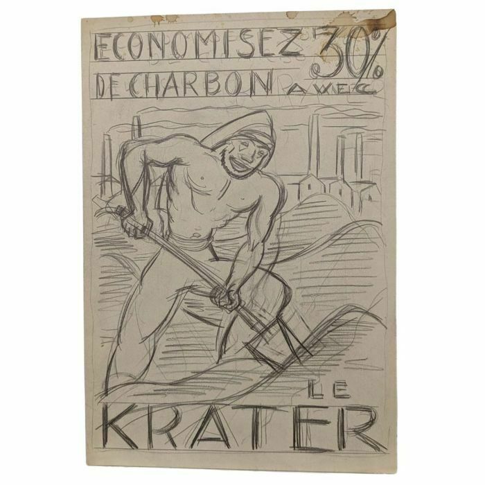 Lucien Roudier Eller Drawing On Paper 1930s
