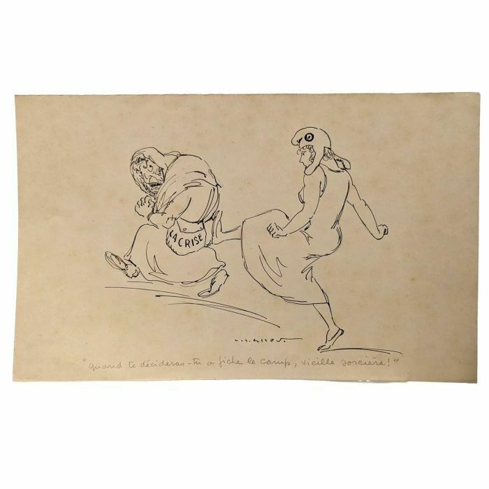 Lucien Roudier Eller Drawing On Paper 1930s