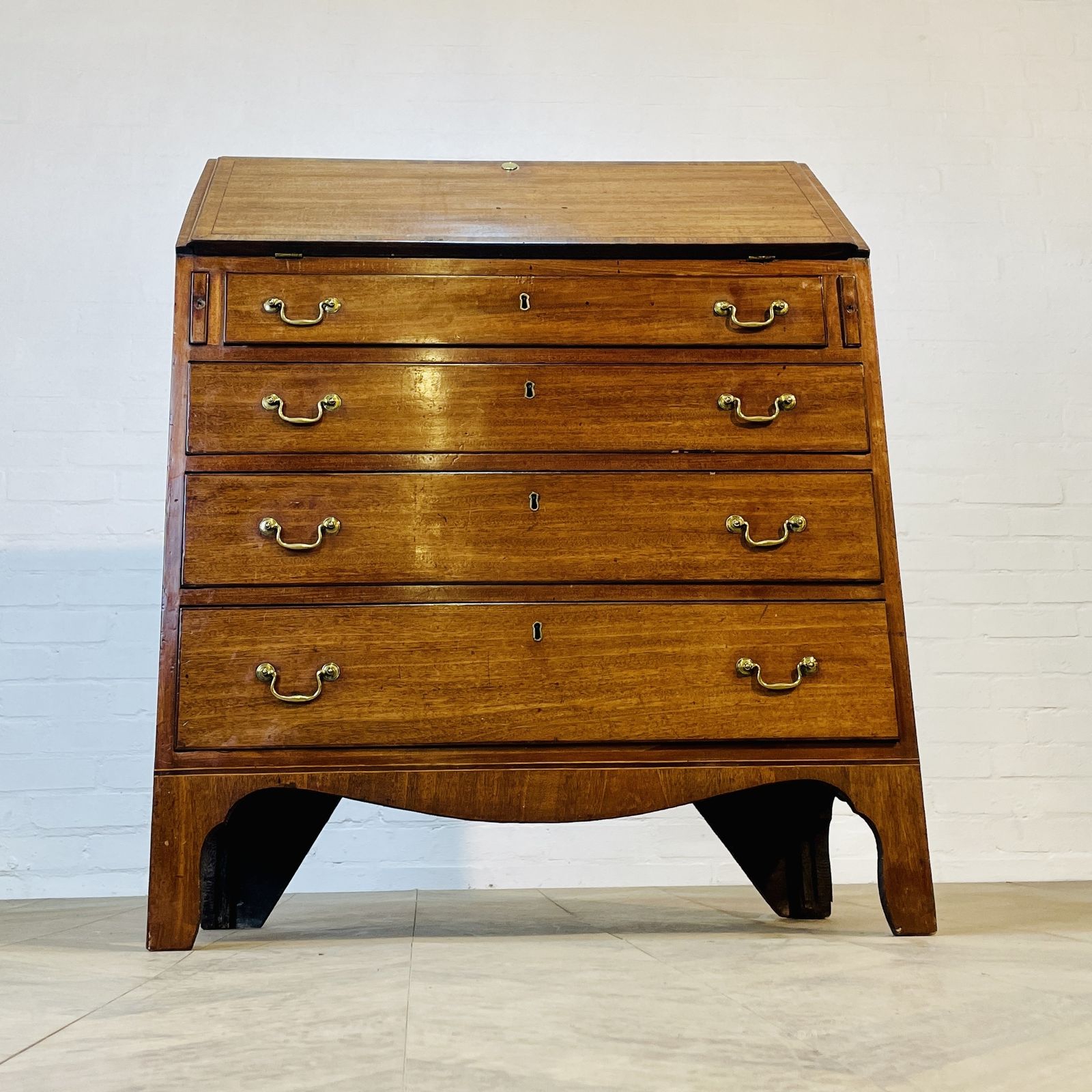 Antique English Mahogany Bureau, 19th Century photo Furniture