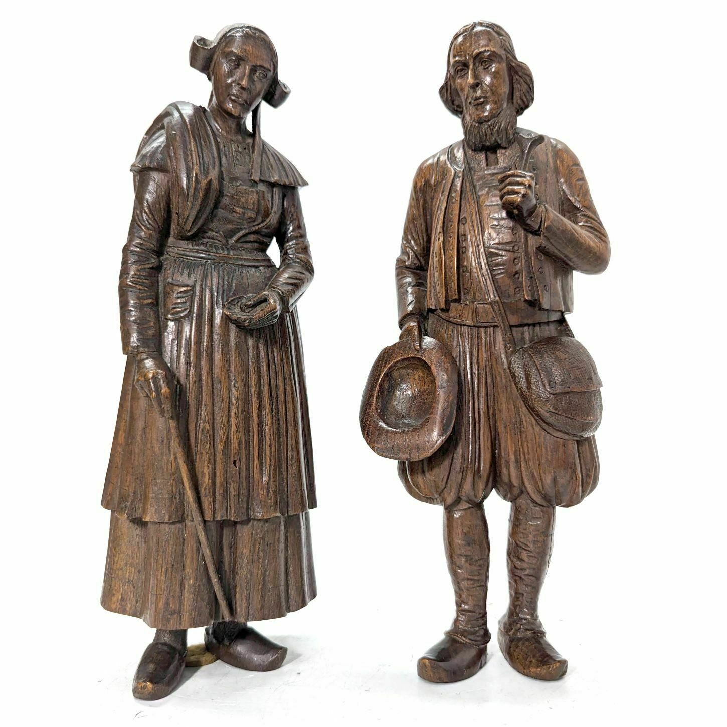 Oak Sculpture In The Style Of Dieppe