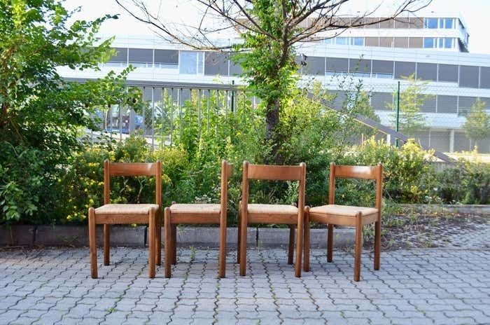Mid Century Italy Dining 60er Chair Carimate Style Set Of 4 photo for sale
