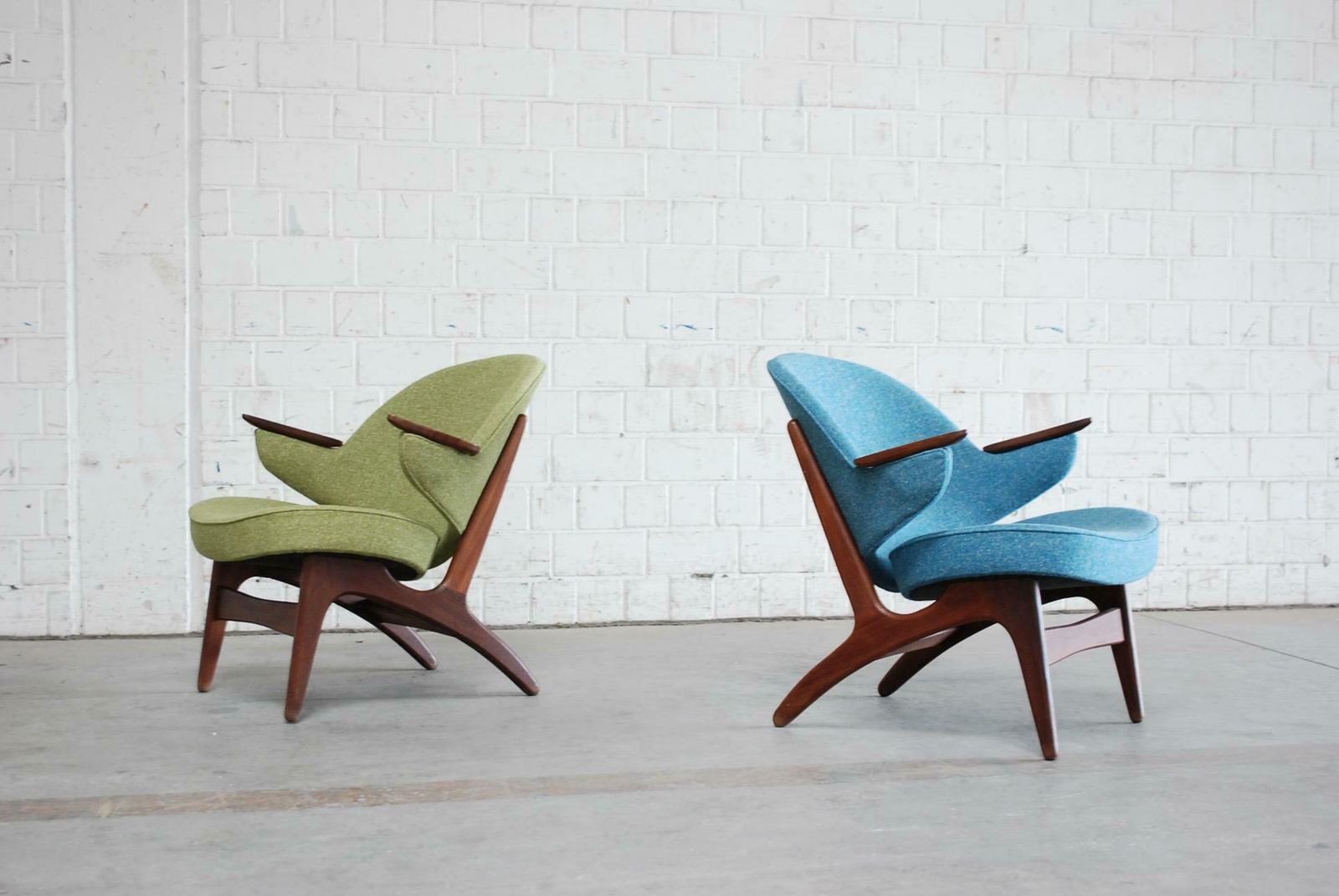 Carl Edward Matthes Pair Of Danish Modern Easy Lounge Chair, 1960s photo furniture