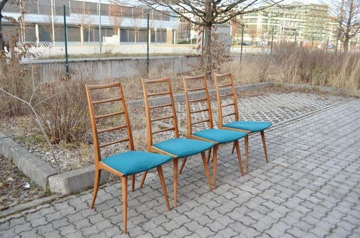 Furniture Ernst Martin Dettinger Mid Century Dining Chair Ensemble Lucas Schnaidt Germany photo