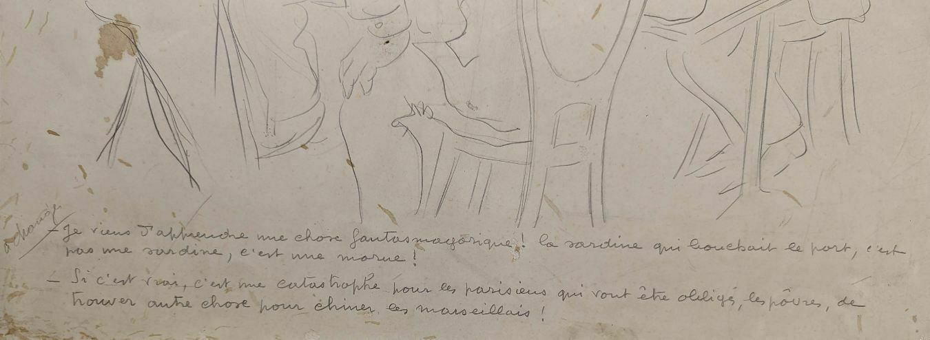 Lucien Roudier Eller Drawing On Paper 1930s photo Art
