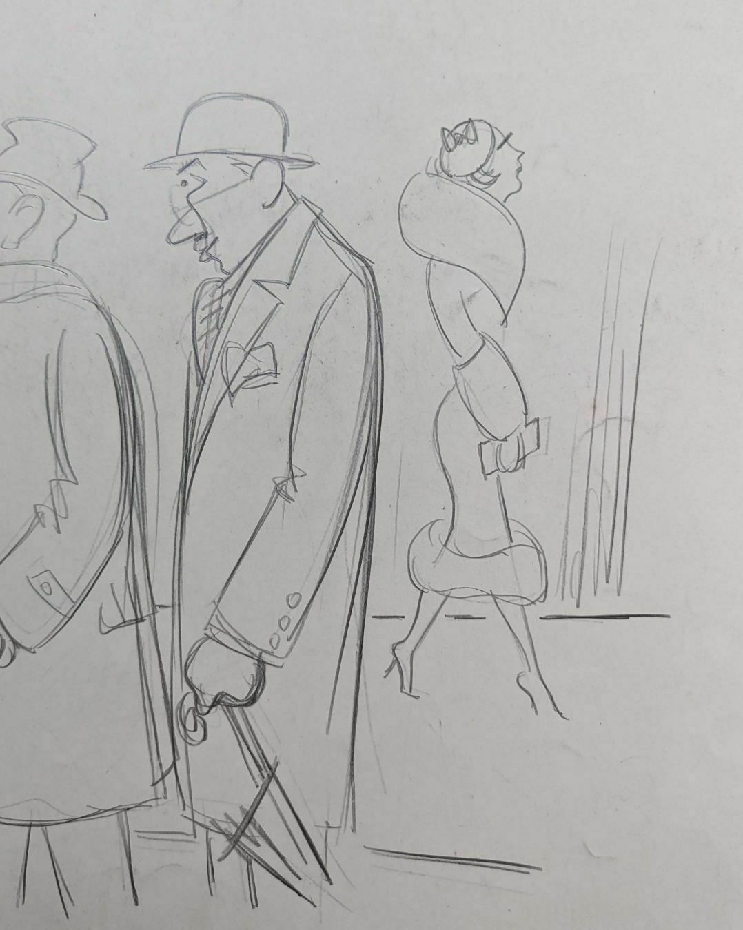 Lucien Roudier Eller Drawing On Paper 1930s photo Art