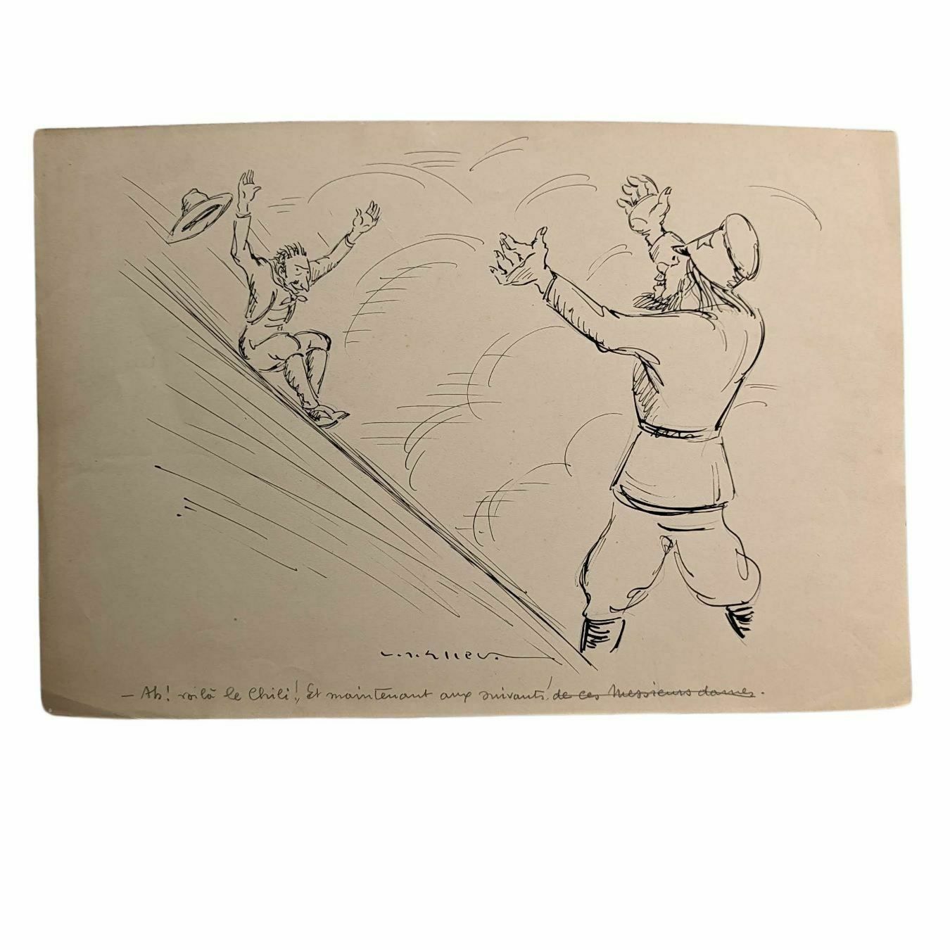 Lucien Roudier Eller Drawing On Paper 1930s