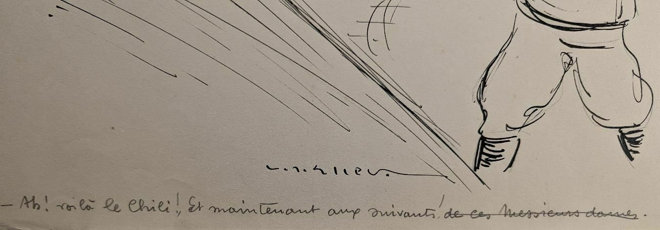 Lucien Roudier Eller Drawing On Paper 1930s photo vinterior