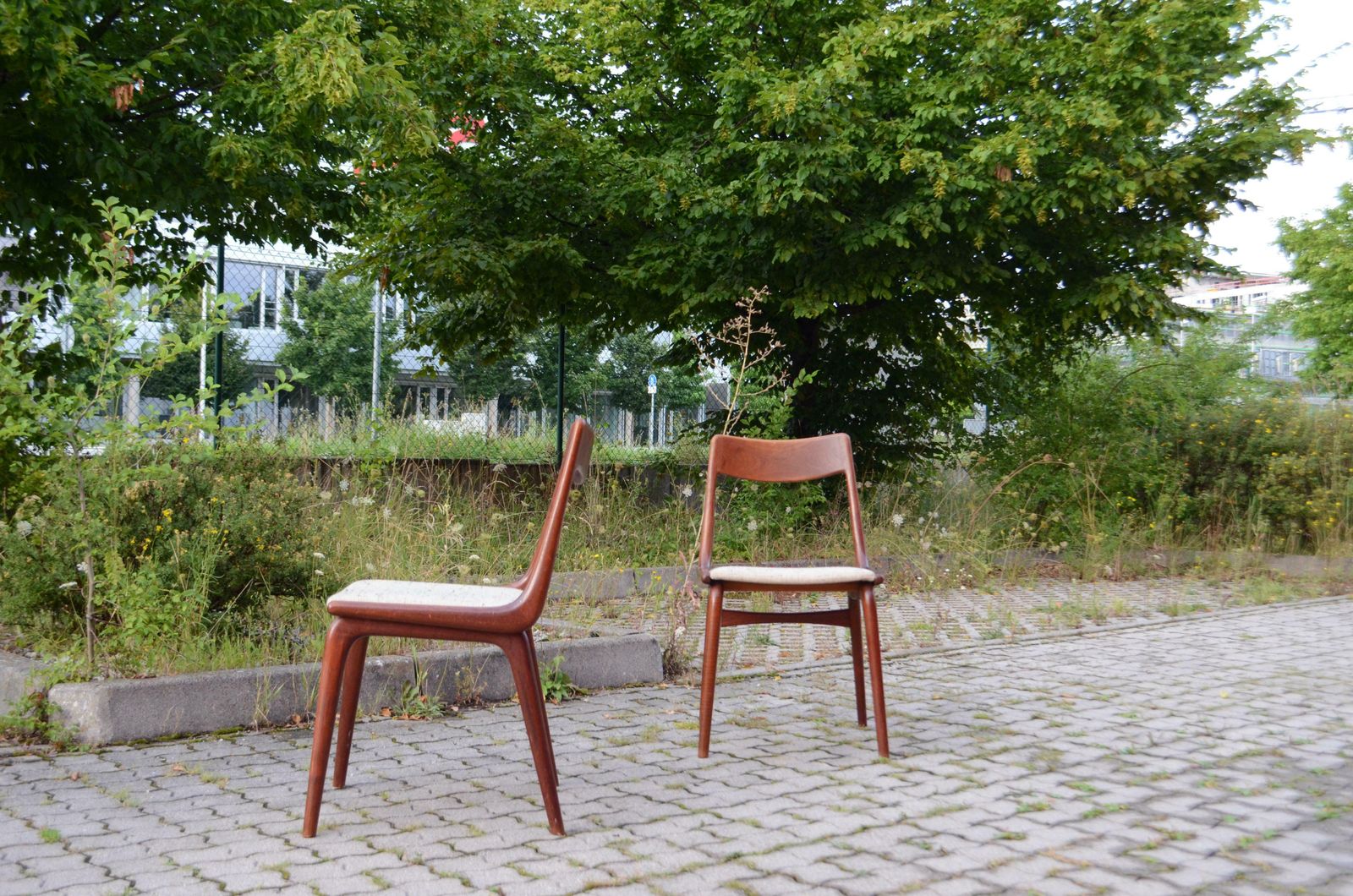 photo furniture Alfred Christensen Boomerang For Slagelse Danish Teak Dining Chair Set Of 4