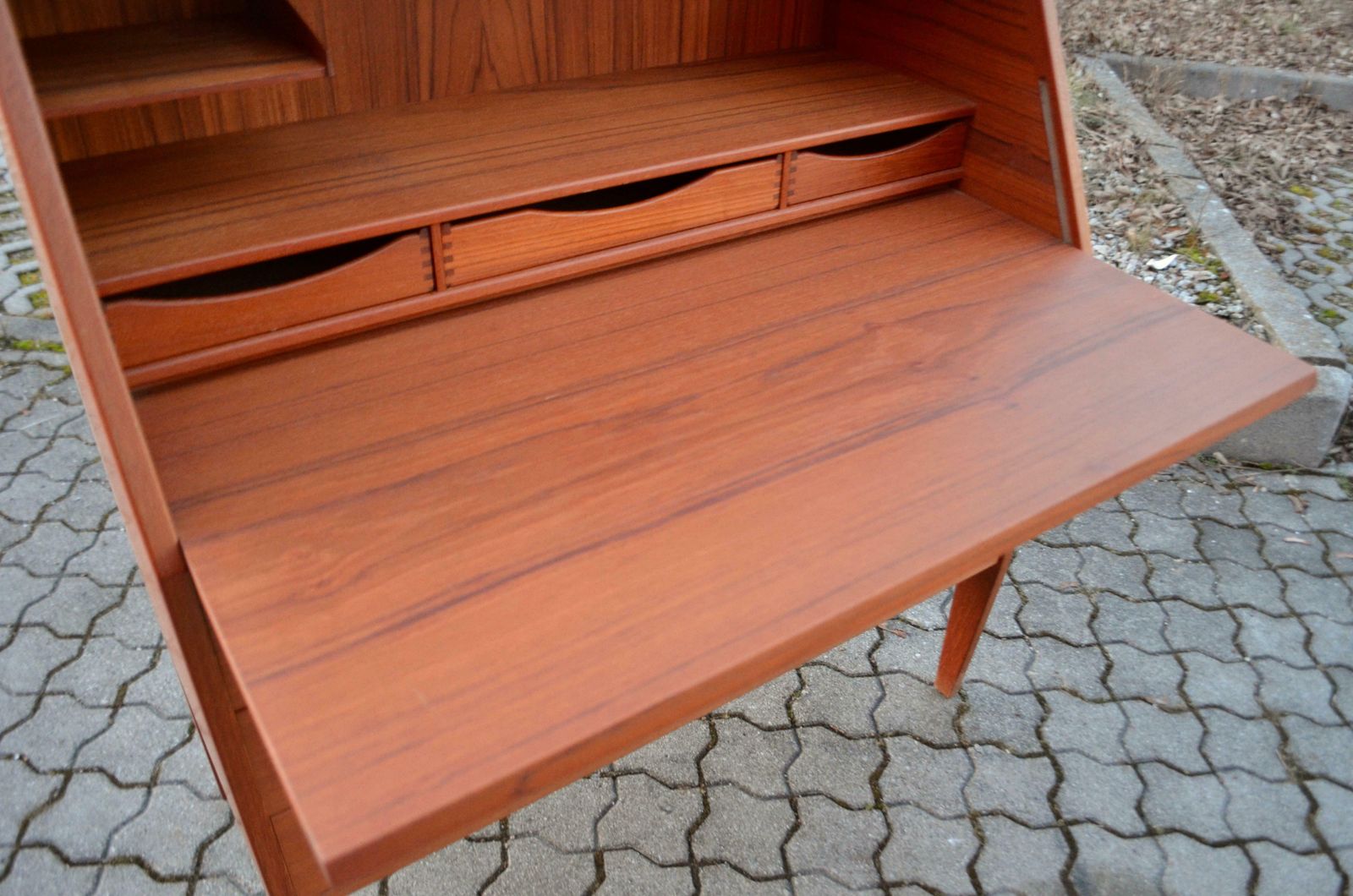 photo vinterior Kai Kristiansen For Torring / Hjn Mobler Model 63 Danish Modern Teak Secretary