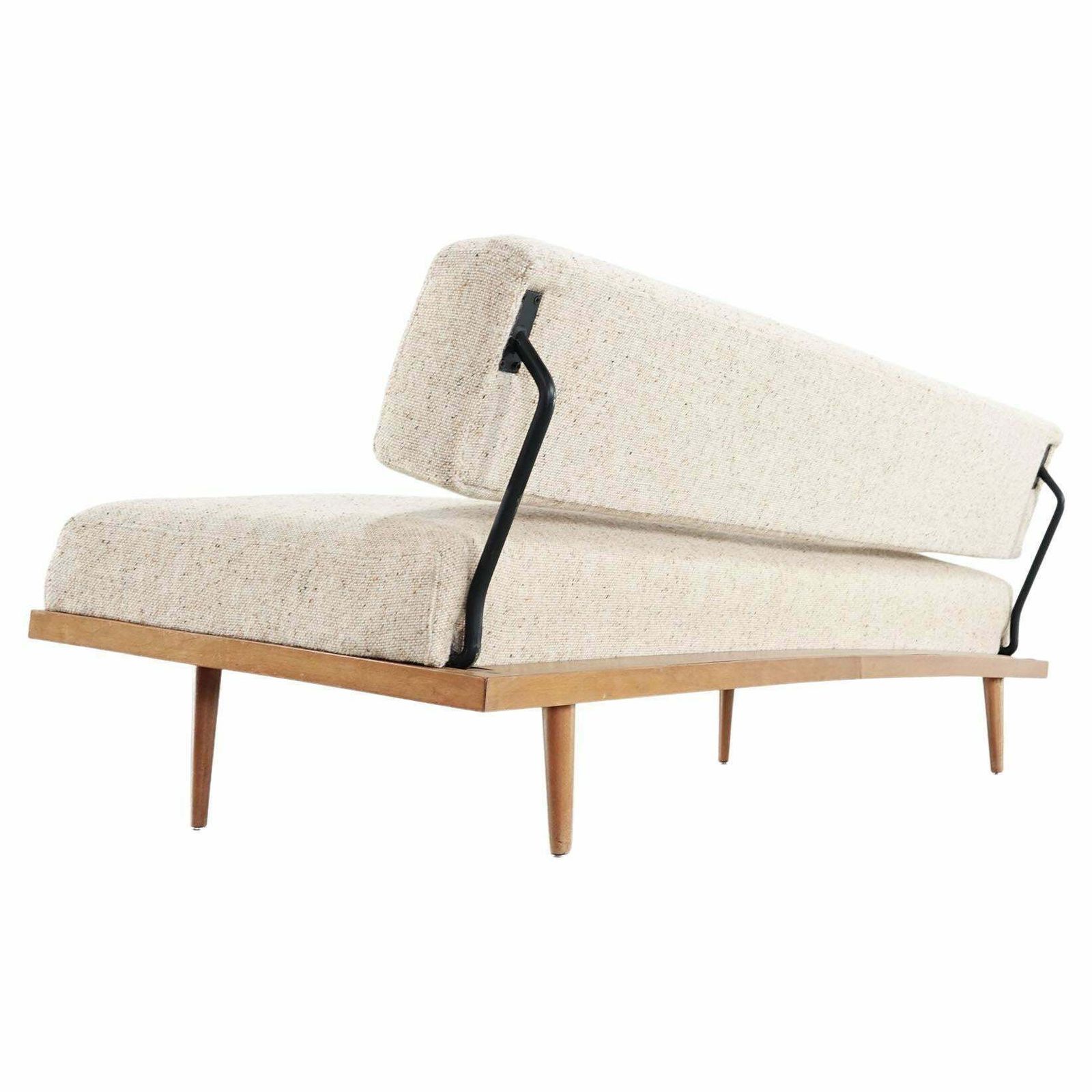 Josef Pentenrieder Minimalist Daybed Convertible Sofa For Hans Kaufeld, 1954