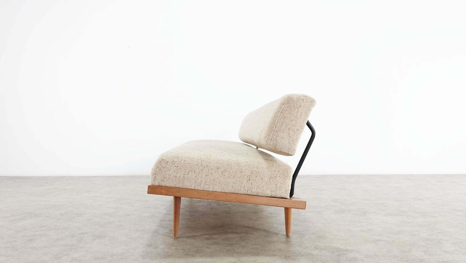Furniture Josef Pentenrieder Minimalist Daybed Convertible Sofa For Hans Kaufeld, 1954 photo