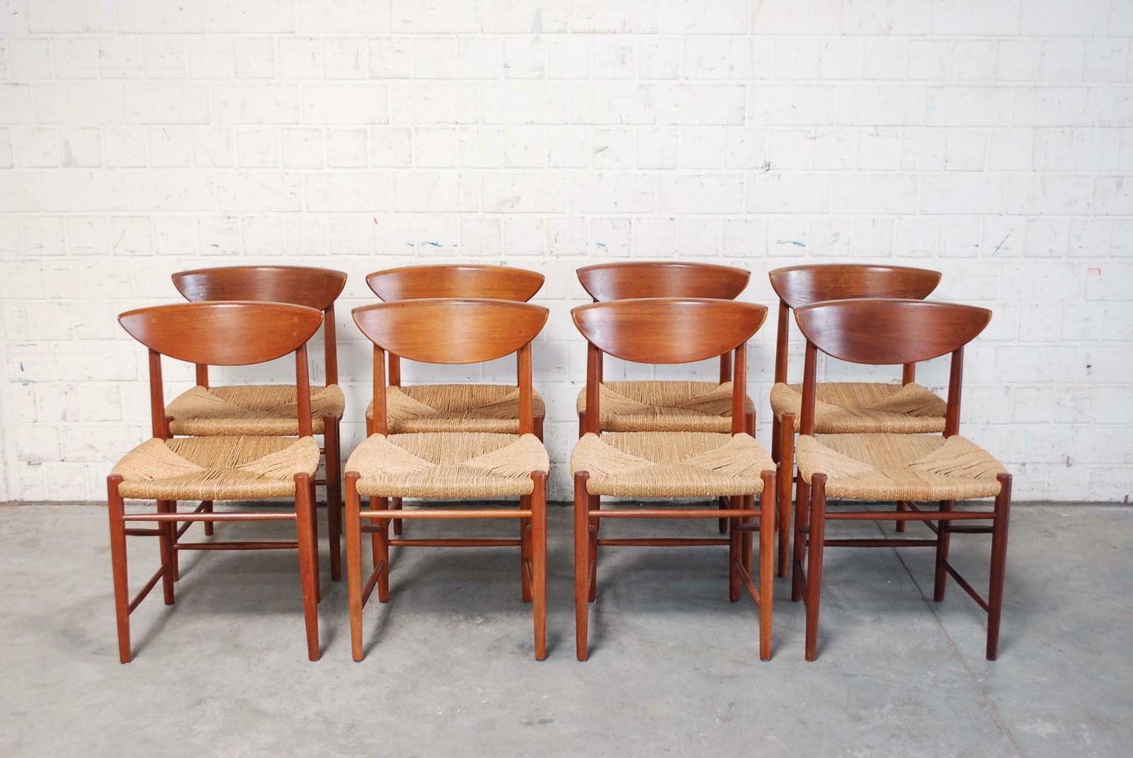 Peter Hvidt And Orla Mølgaard Nielsen 8 Teak Dining Chairs Model 316 For Soborg photo furniture