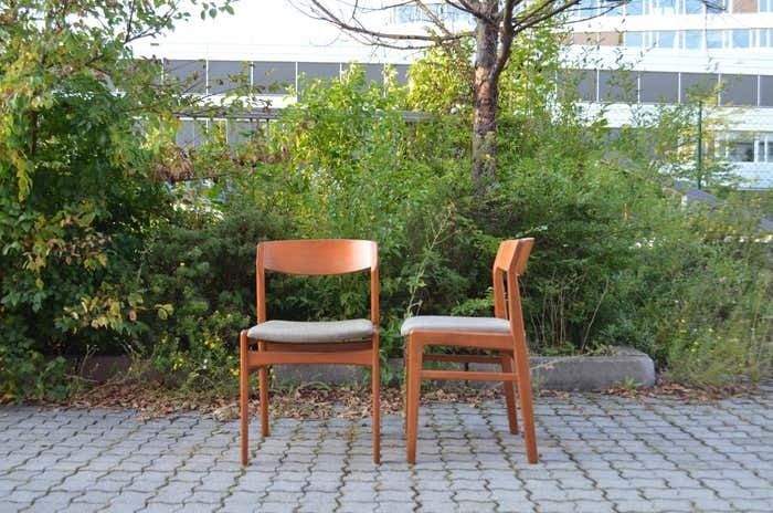 Erik Kirkegaard For Hong Stole Stolefabrik Danish Teak Dining Chair Set Of 4 photo Furniture