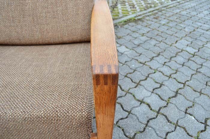 Modernist Hartmut Lohmeyer Oak Easy Lounge Chair For Wilkhahn Mid Century 1 Of 2 photo buy