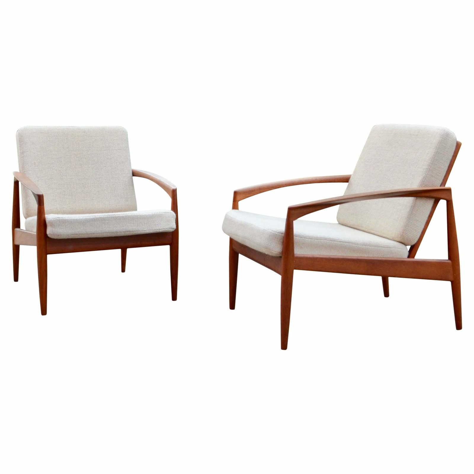 Kai Kristiansen Paper Knife Teak Easy Chair For Magnus Olesen Set Of 2