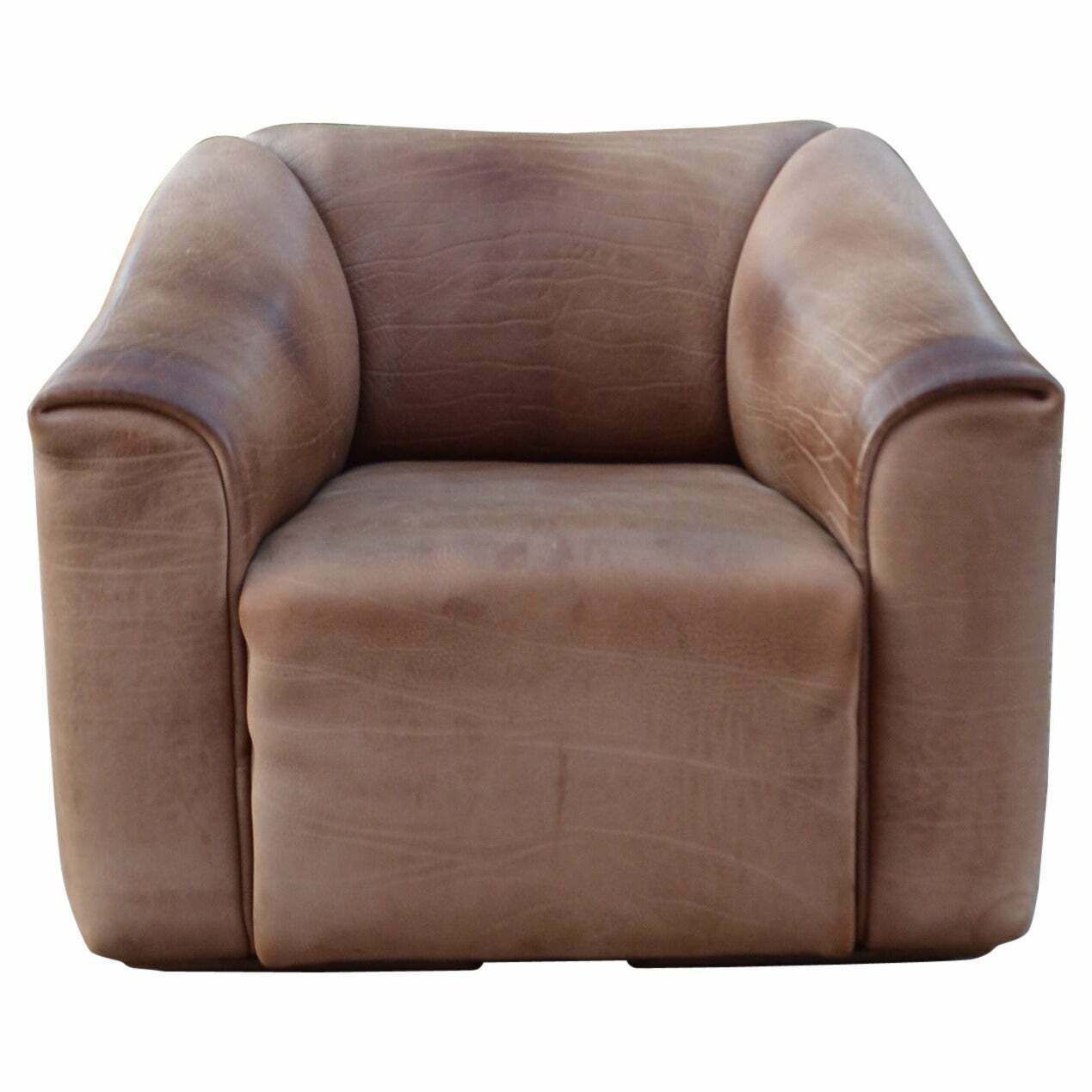 De Sede Ds 47 Neck Leather Armchair Brown