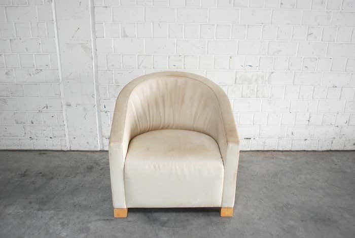 De Sede Leather Lounge Chair Armchair Creme Paolo Piva photo for sale
