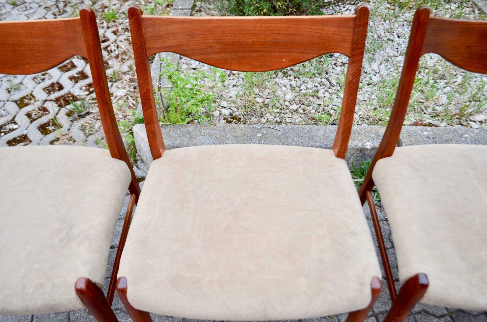 Arne Wahl Iversen Model Gs60 For Glyngore Danish Teak Dining Chair Set Of 4 photo vintage