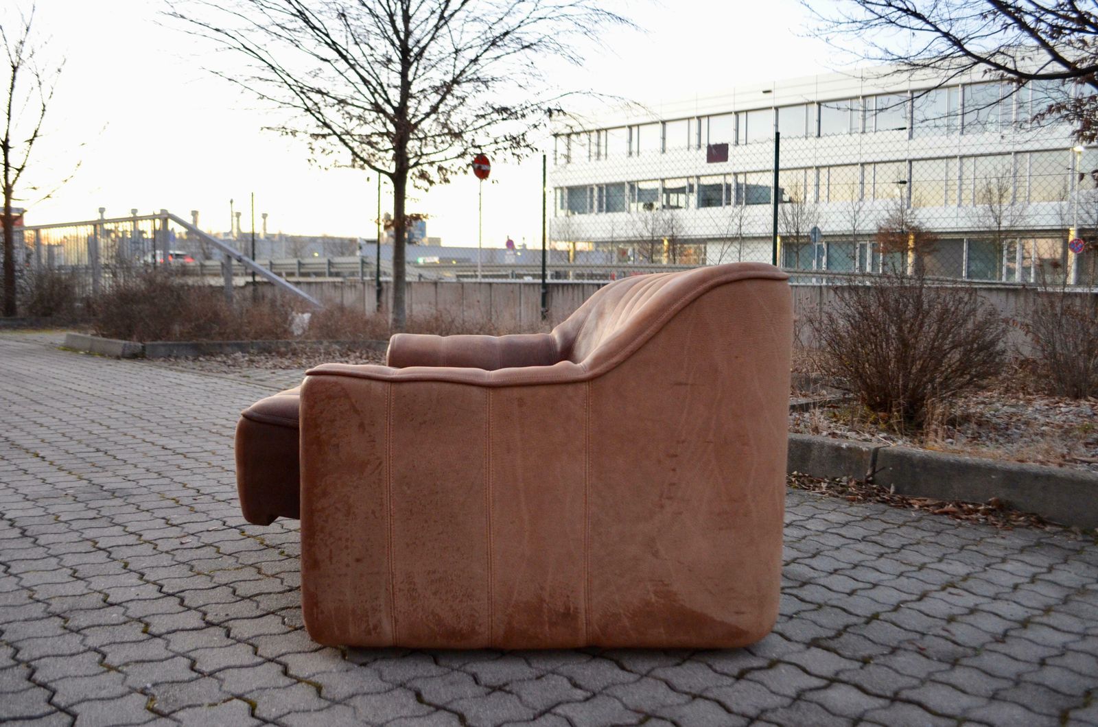 3706.0 De Sede Ds 44 Loveseat Neck Leather Sofa Brown photo
