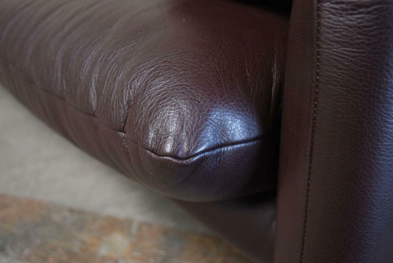 Furniture Cassina Maralunga Ensemble Leather Sofa And 2 Chairs And 1 Ottoman photo
