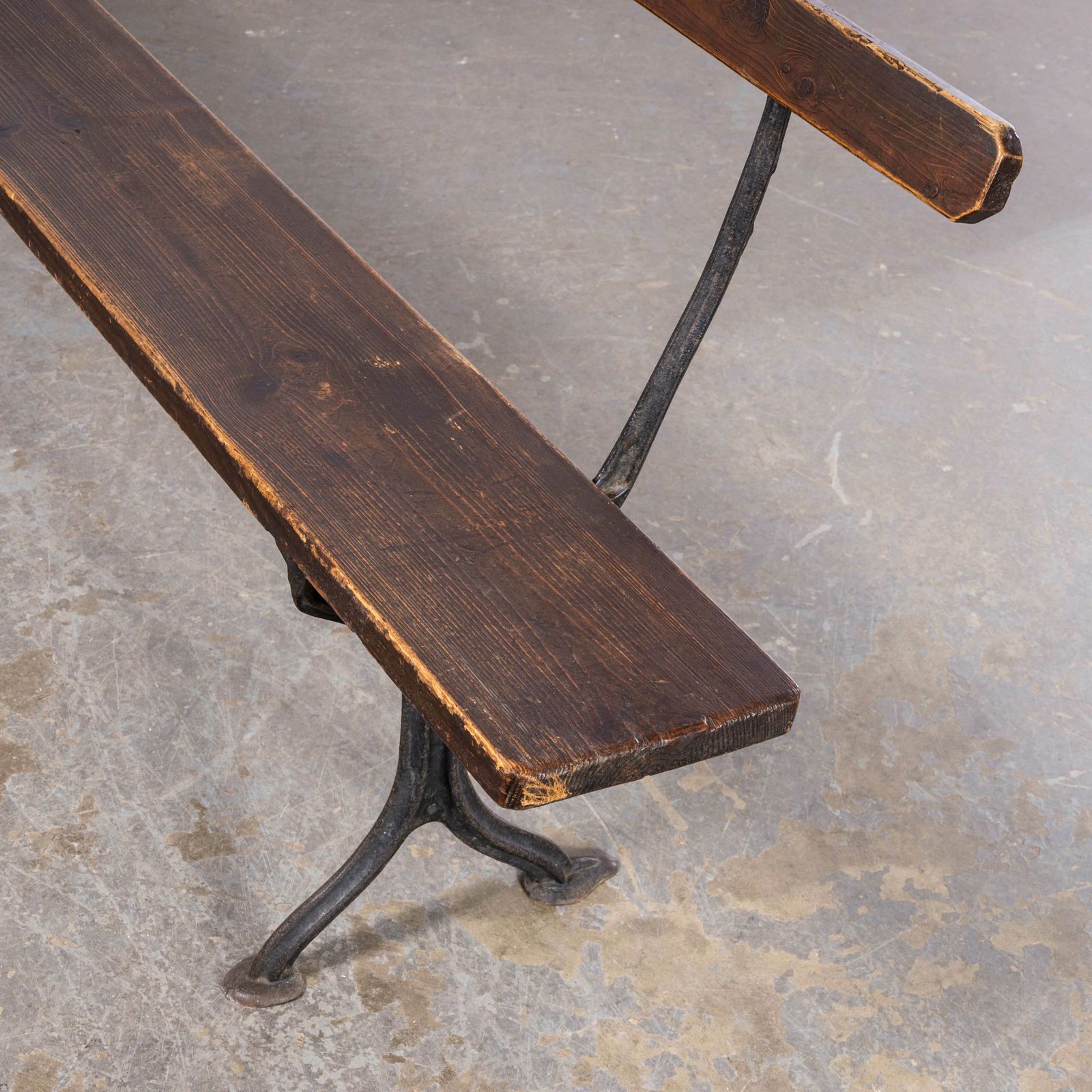 photo for sale 1940’s English Cast Metal Church Benches – Several Available