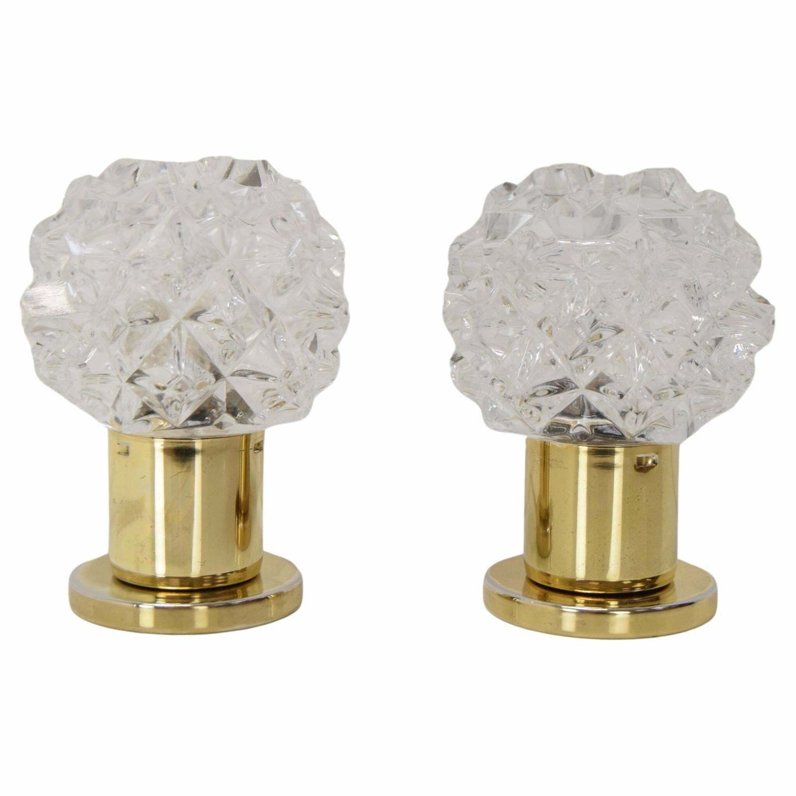 Pair Of Design Table Or Wall Lamps By Preciosa, Kamenicky Senov, 1960's