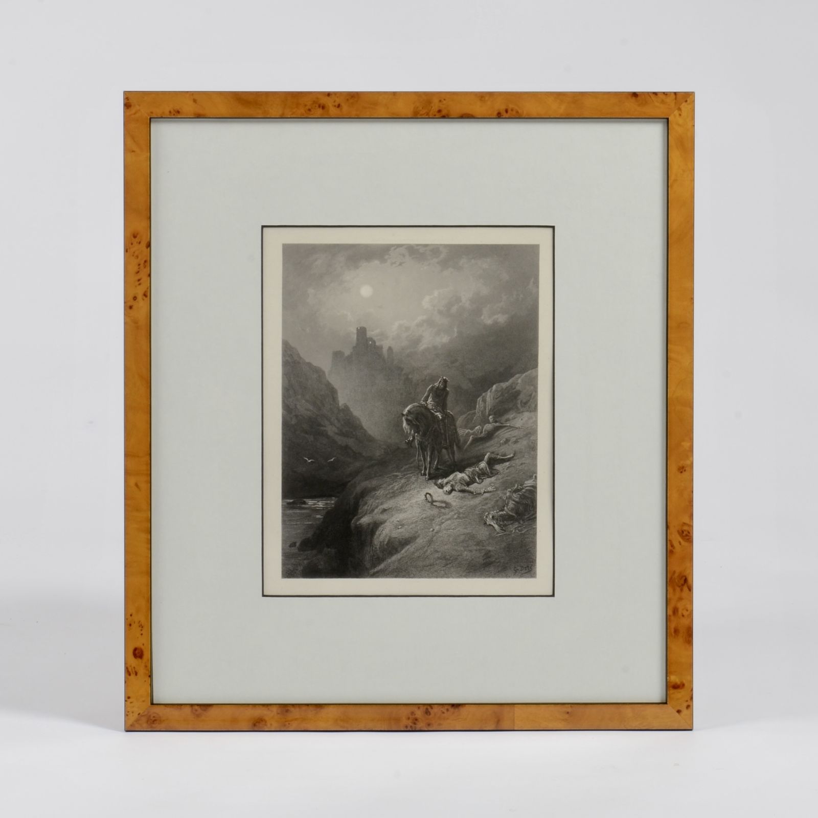 Set Of 4 Framed Dante Prints, 1800s photo vintage