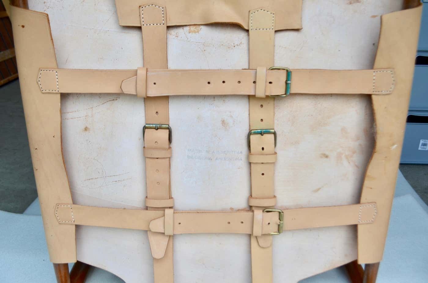 2657.0 Abel Gonzalez Saddle Leather Argentina Safari Lounge Chair photo