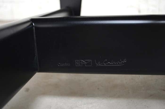 Le Corbusier Lc4 Black Leather Chaise Chaise Longue By Cassina photo vinterior