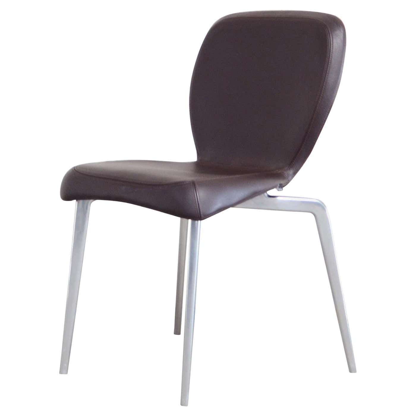 Rare Prototype Of Classi Con Munich Chair Brown Leather