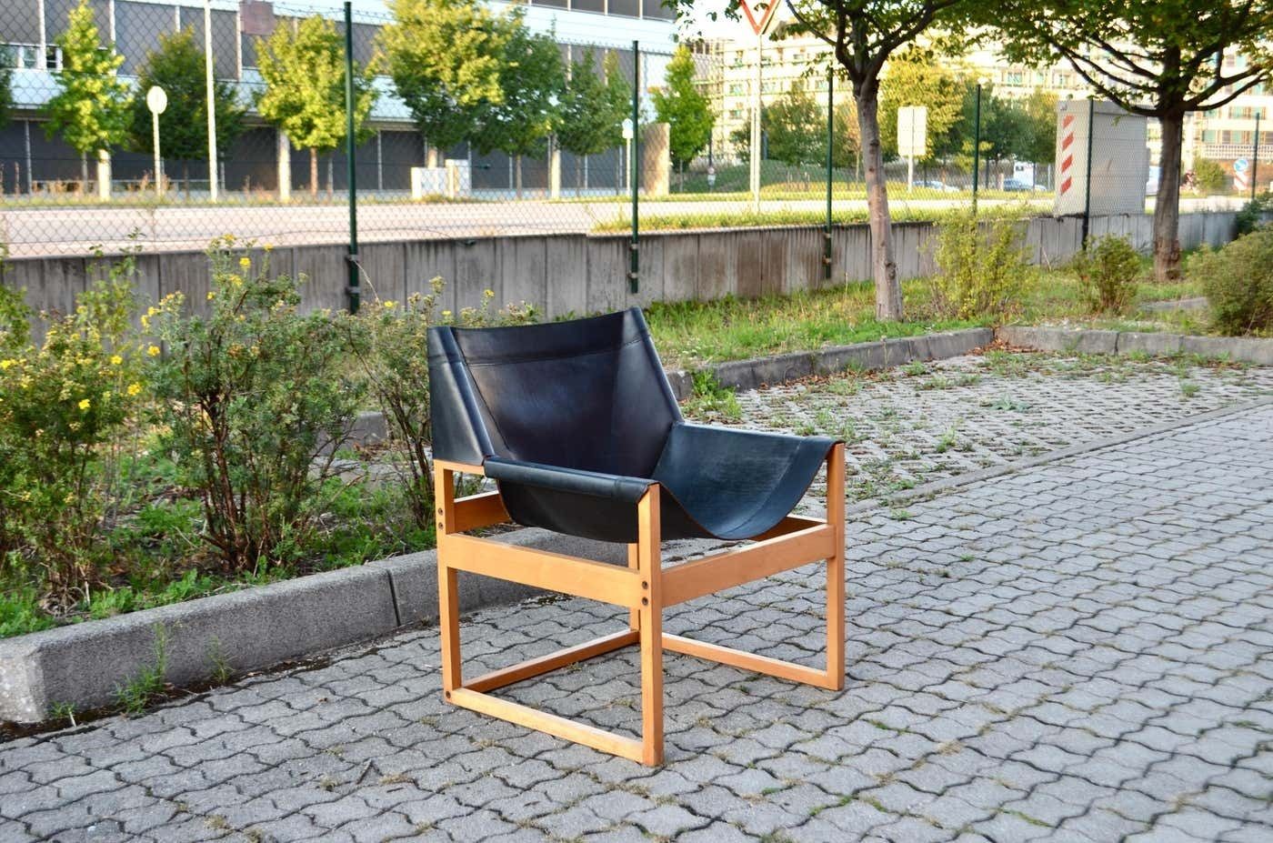 Rainer Schell For Schlapp Möbel Modell Canto Shell Chair Saddle Leather, 1964 photo Furniture