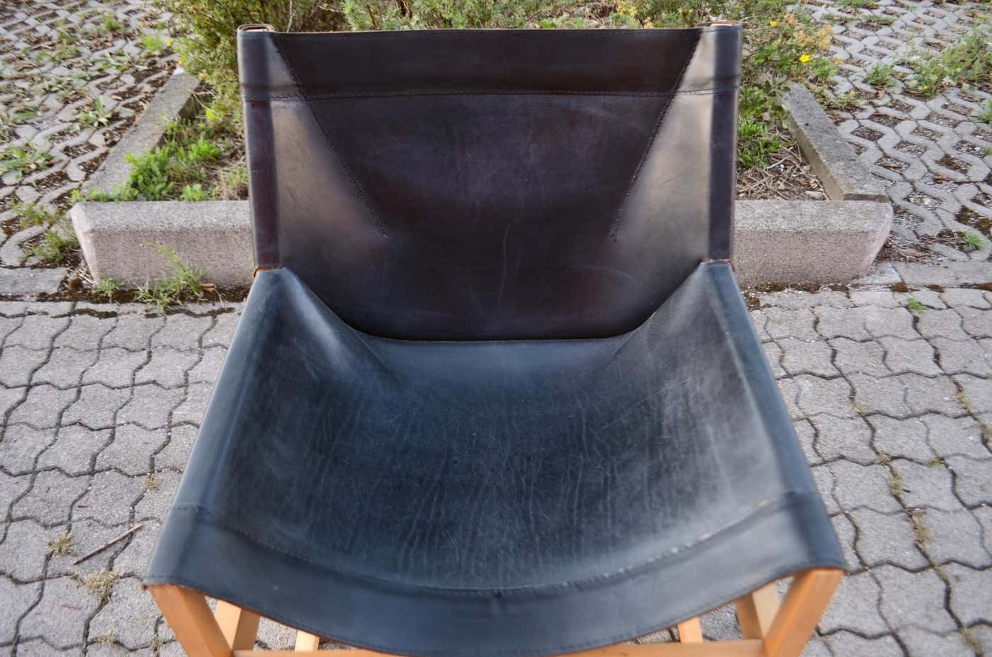 Rainer Schell For Schlapp Möbel Modell Canto Shell Chair Saddle Leather, 1964 photo 3000.0